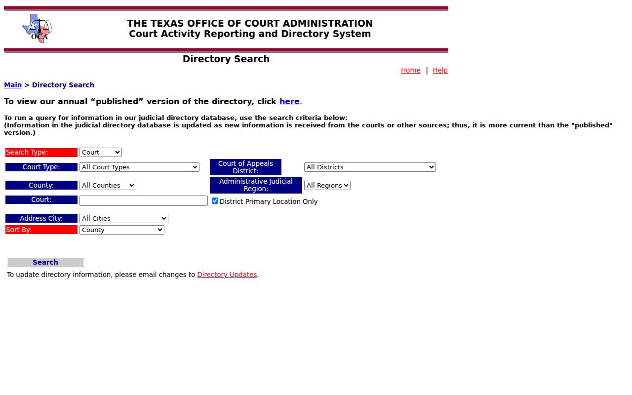 Marion County criminal docket OCA court directory search